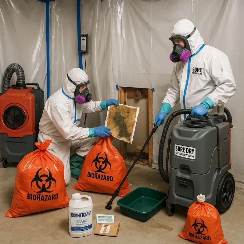 Contaminated Water Handling Protocols process in Stallings, NC